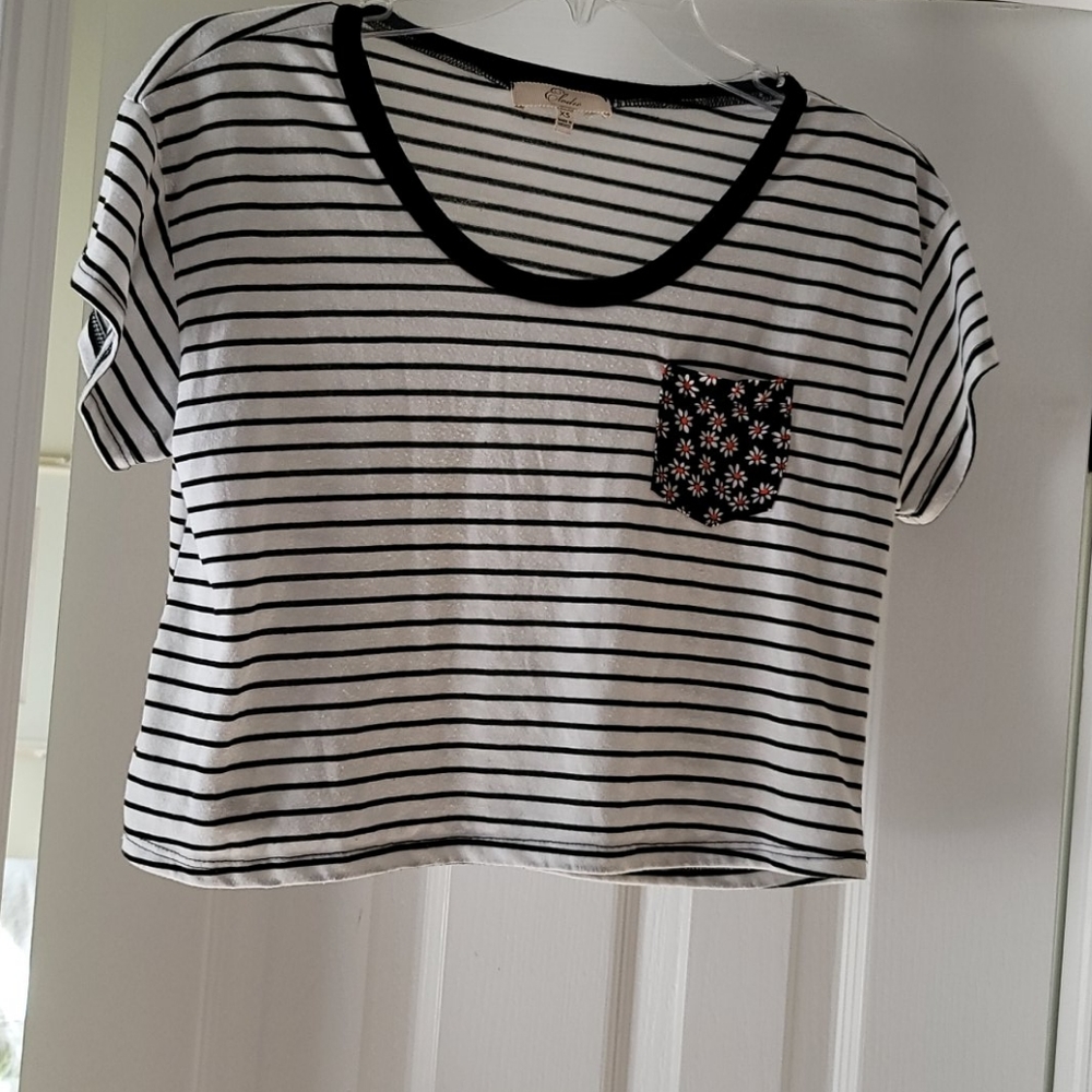 Elodie Cropped Pocket Tee